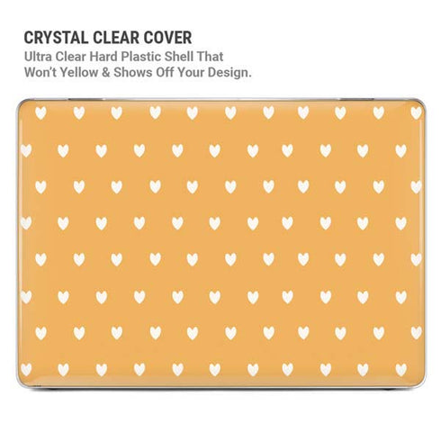 Yellow and White Hearts MacBook Air 13in M1 (2021) Case plus Skin