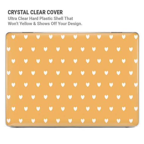Yellow and White Hearts MacBook Pro 16in (2019-20) Case plus Skin