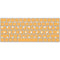 Yellow and White Hearts Magic Keyboard Skin