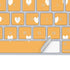 Yellow and White Hearts Magic Keyboard Skin