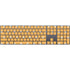 Yellow and White Hearts Magic Keyboard with Numeric Keypad Skin