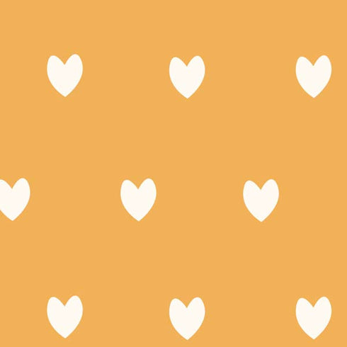 Yellow and White Hearts Moto E5 Play Skin