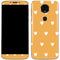 Yellow and White Hearts Moto E5 Plus Skin