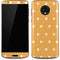 Yellow and White Hearts Moto G6 Skin