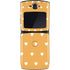 Yellow and White Hearts Motorola RAZR Skin