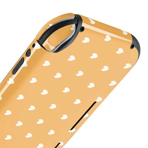 Yellow and White Hearts Nintendo Switch Lite Skin