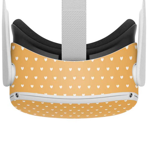 Yellow and White Hearts Oculus Quest 2 Skin