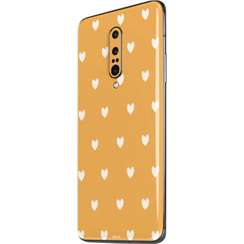 Yellow and White Hearts OnePlus 7 Pro Skin