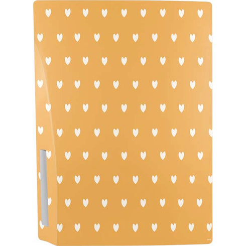 Yellow and White Hearts PS5 Bundle Skin