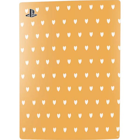 Yellow and White Hearts PS5 Digital Edition Bundle Skin