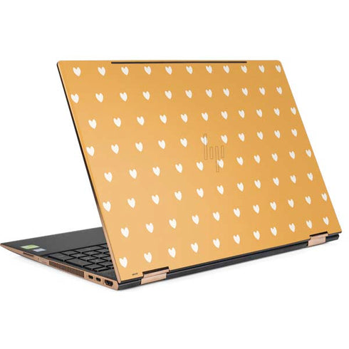 Yellow and White Hearts HP Spectre Skin