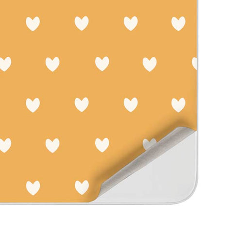 Yellow and White Hearts Surface Duo Skin