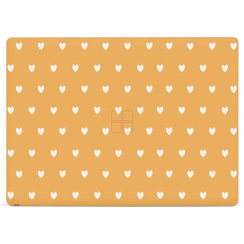 Yellow and White Hearts Surface Laptop 2 Skin