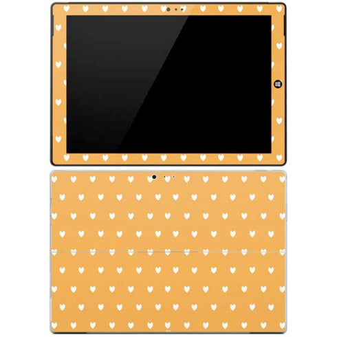 Yellow and White Hearts Surface Pro 3 Skin