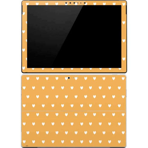 Yellow and White Hearts Surface Pro 4 Skin