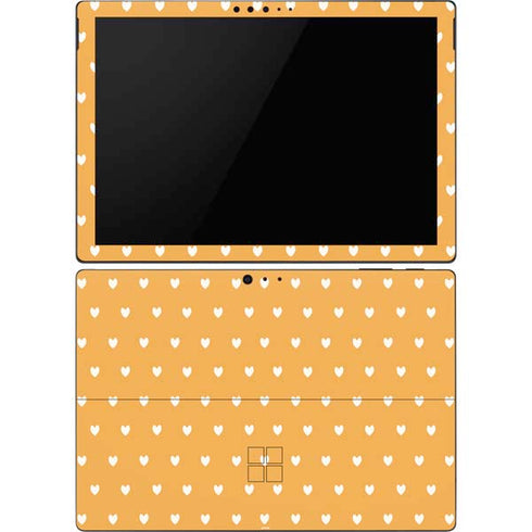 Yellow and White Hearts Surface Pro 6 Skin