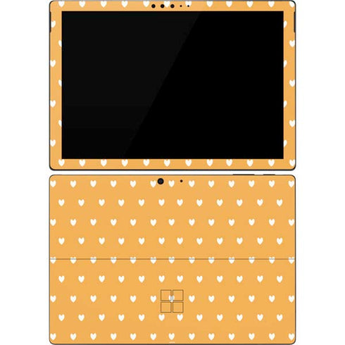 Yellow and White Hearts Surface Pro 7 Skin