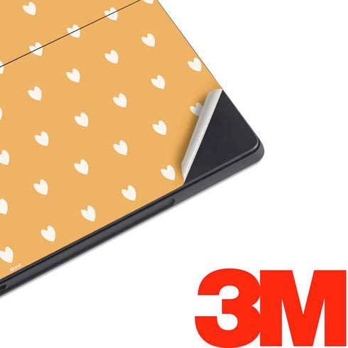 Yellow and White Hearts Surface Pro 7 Skin