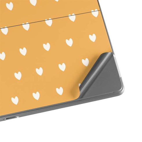 Yellow and White Hearts Surface Pro 8 Skin