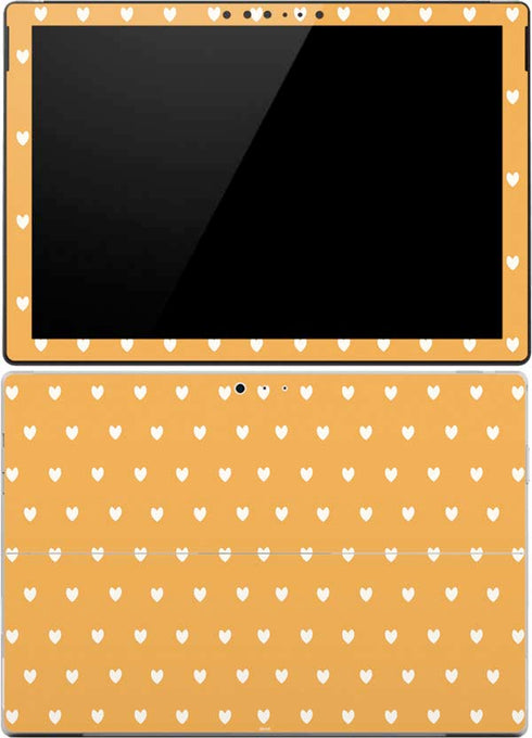 Yellow and White Hearts Surface Pro (2017) Skin