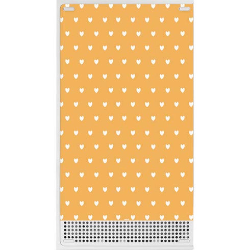 Yellow and White Hearts Xbox Series S Bundle Skin