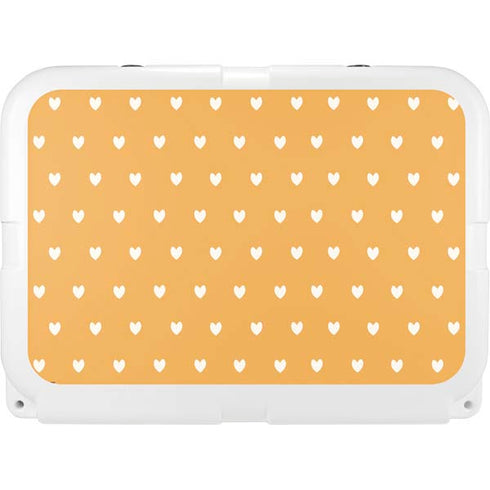Yellow and White Hearts YETI Tundra 35 Hard Cooler Skin