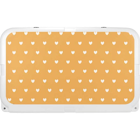 Yellow and White Hearts YETI Tundra 45 Hard Cooler Skin