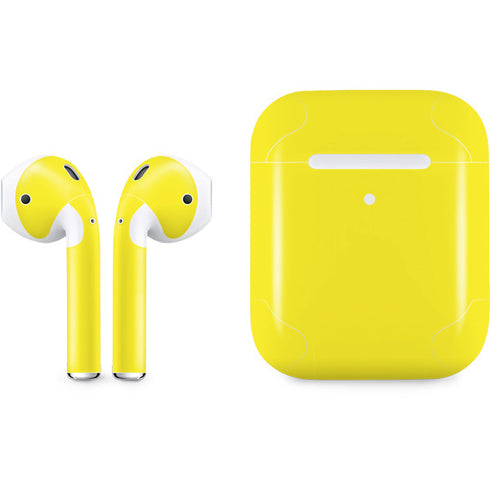 Yellow Solid Apple AirPods 2 Skin