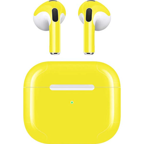 Yellow Solid Apple AirPods (3rd Gen 2021) Skin