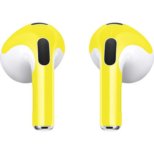 Yellow Solid Apple AirPods (3rd Gen 2021) Skin