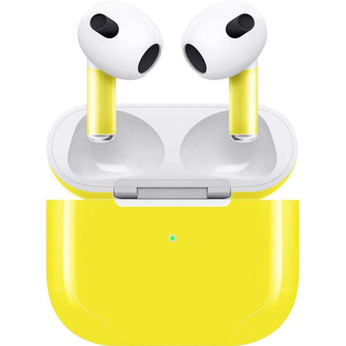 Yellow Solid Apple AirPods (3rd Gen 2021) Skin