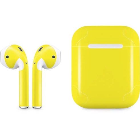 Yellow Solid Apple AirPods Skin
