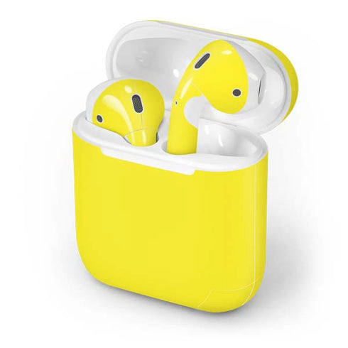 Yellow Solid Apple AirPods Skin