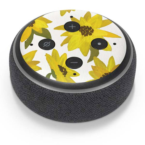 Cat Coq Sunflower Acrylic Amazon Echo Dot Skin