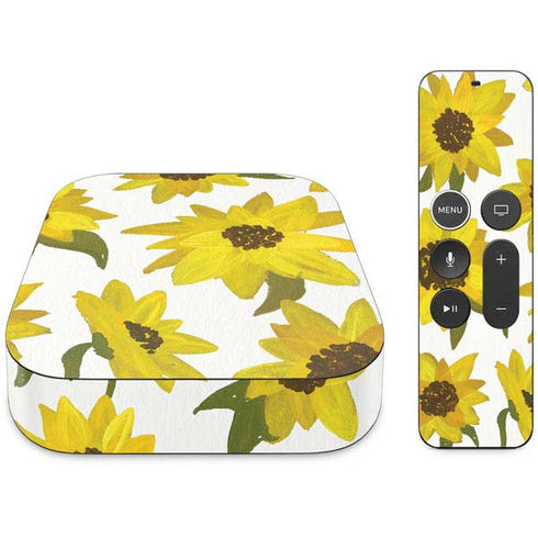 Cat Coq Sunflower Acrylic Apple TV Skin