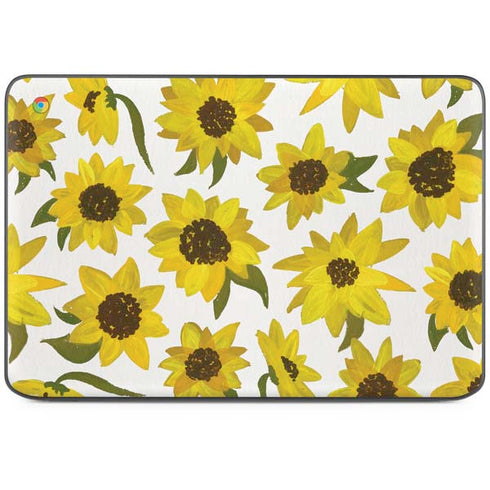 Sunflower Acrylic by Cat Coq HP Chromebook Skin