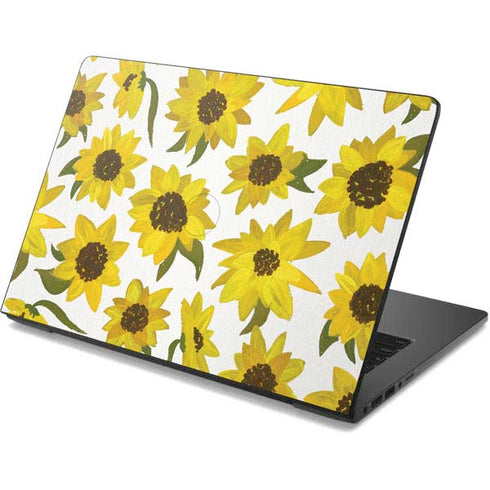 Cat Coq Sunflower Acrylic Dell Chromebook Skin