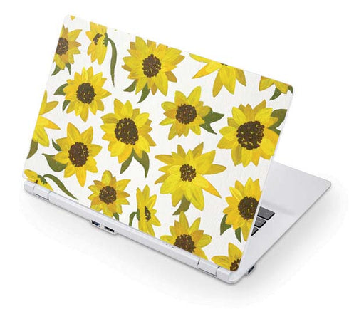 Cat Coq Sunflower Acrylic Acer Chromebook Skin