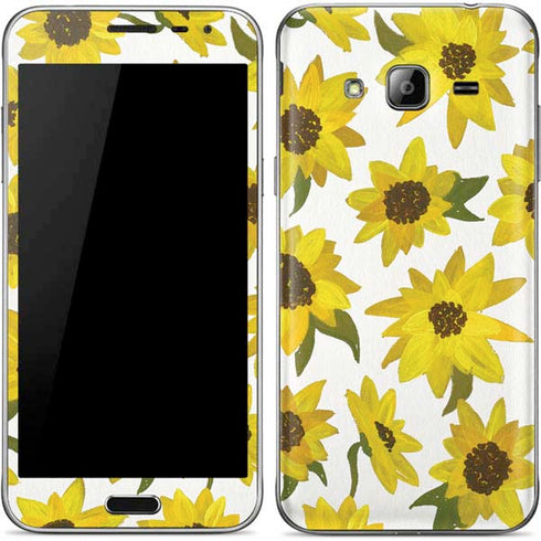 Cat Coq Sunflower Acrylic Galaxy J3 Skin