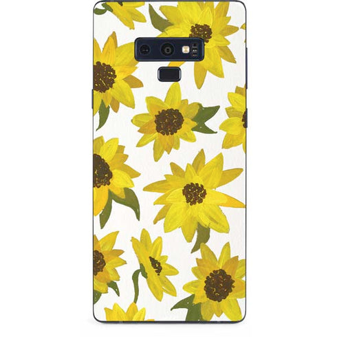 Cat Coq Sunflower Acrylic Galaxy Note 9 Skin