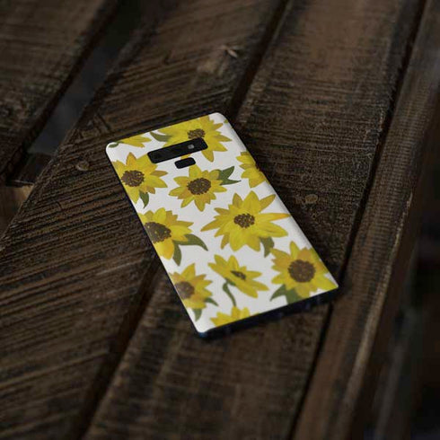 Cat Coq Sunflower Acrylic Galaxy Note 9 Skin