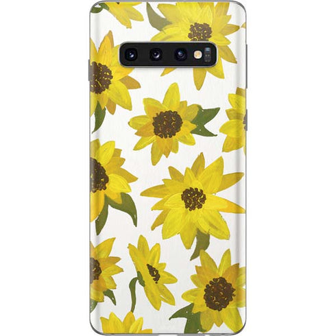 Cat Coq Sunflower Acrylic Galaxy S10 Skin