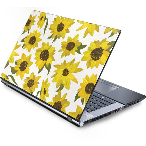 Cat Coq Sunflower Acrylic Generic Laptop Skin