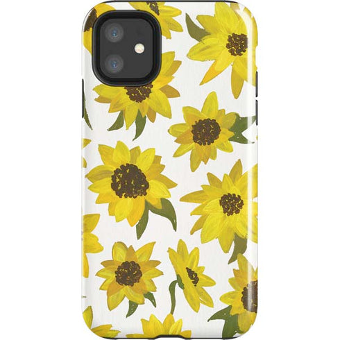 Cat Coq Sunflower Acrylic iPhone 11 Impact Case