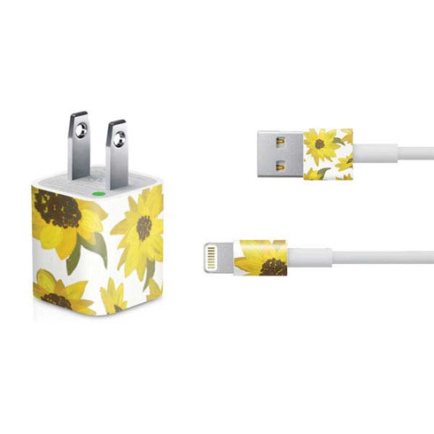 Cat Coq Sunflower Acrylic iPhone Charger (5W USB) Skin