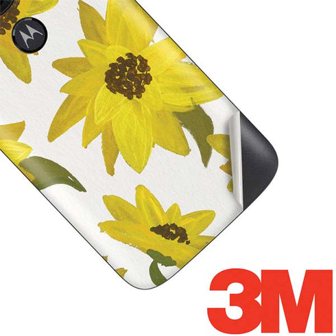 Cat Coq Sunflower Acrylic Moto E5 Play Skin