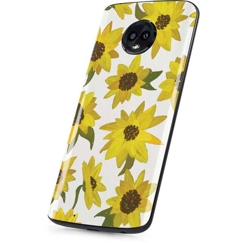 Cat Coq Sunflower Acrylic Moto G6 Skin