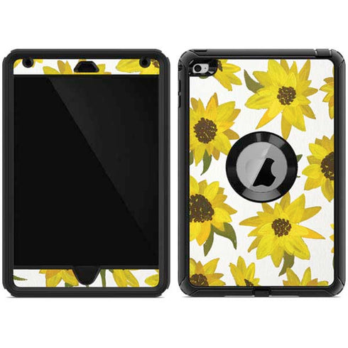 Cat Coq Sunflower Acrylic Otterbox Defender iPad Skin