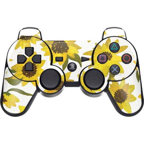 Cat Coq Sunflower Acrylic PS3 Dual Shock wireless controller Skin