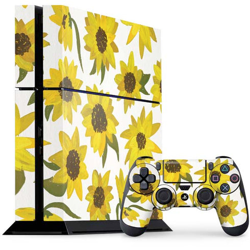 Cat Coq Sunflower Acrylic PS4 Console and Controller Bundle Skin